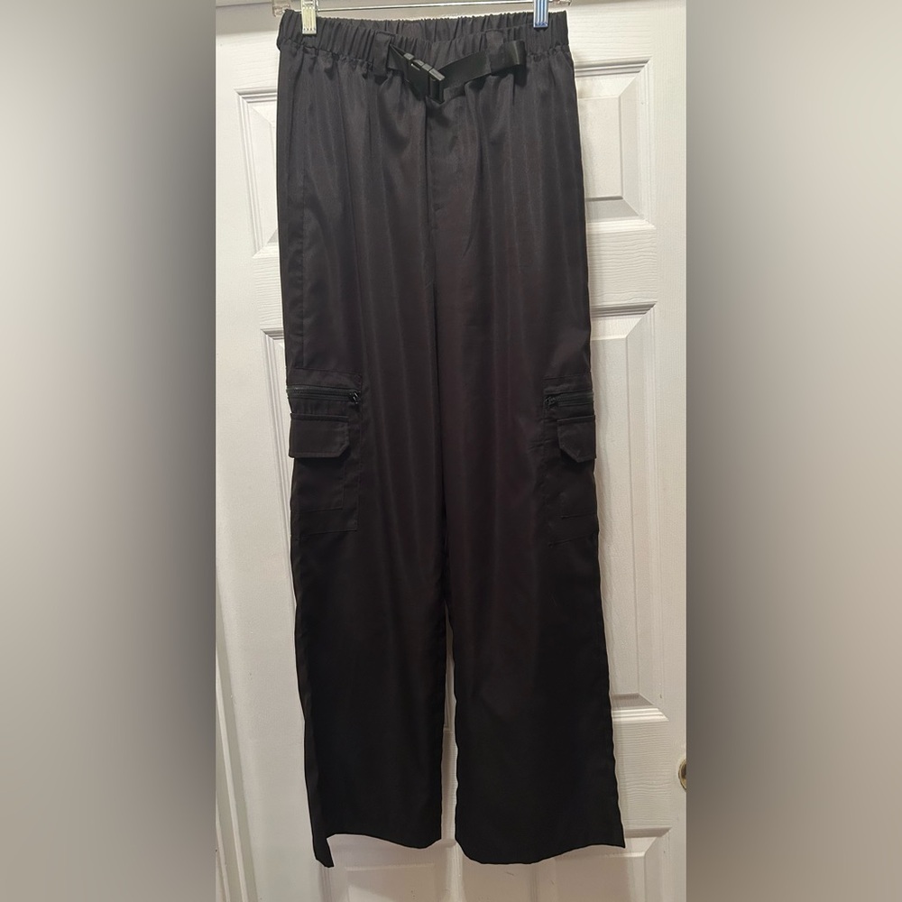 SHEIN Black Cargo Pants with Relaxed Fit